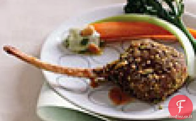 Dukkah - Costolette di agnello in crosta con melassa di melograno