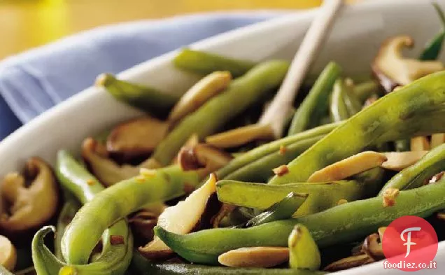 Fagiolini con Funghi Shiitake