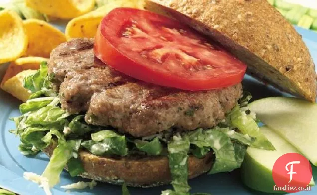 Hamburger di tacchino alla griglia Caesar