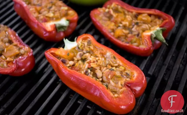 Pelau Vegetariano-Peperoni ripieni