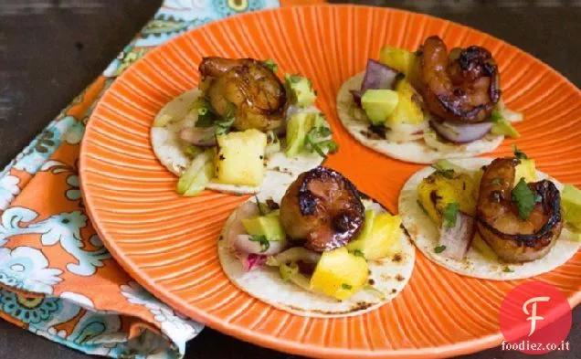 Mini Ananas Rum Gamberetti Tostadas