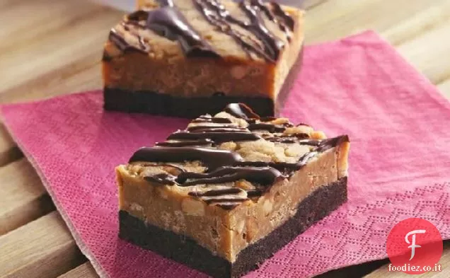 No-Bake Cioccolato-Burro di arachidi Candy Bar