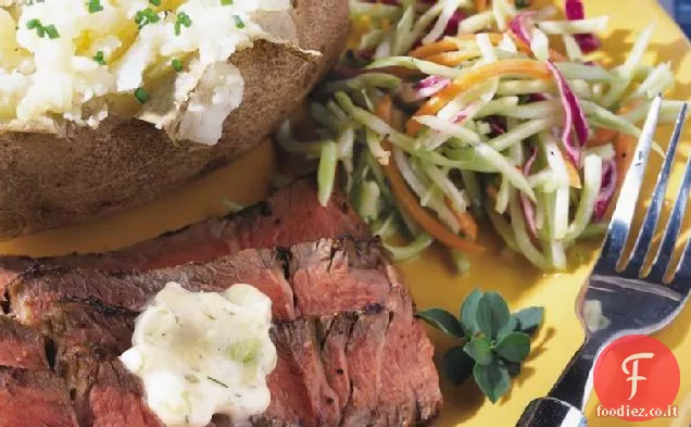 Controfiletto alla griglia con burro Bearnaise