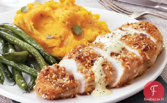 Pollo alle noci con salsa di crema di Digione