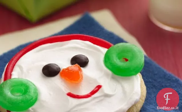 Facile pupazzo di neve biscotti
