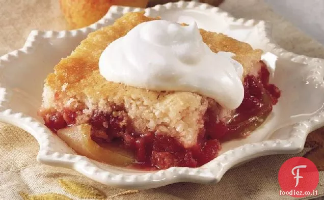 Dessert di mirtilli e mele
