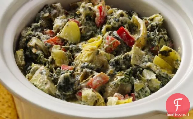 Lento-Cooker sud-ovest carciofo e spinaci Dip