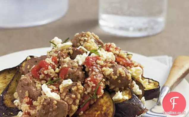 Agnello con Couscous e Melanzane Arrosto