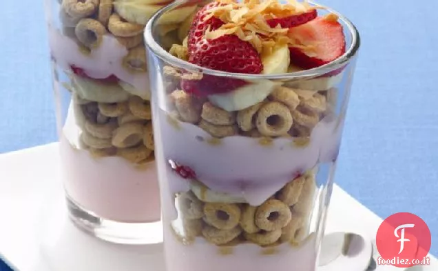 Parfaits tropicali della noce della banana