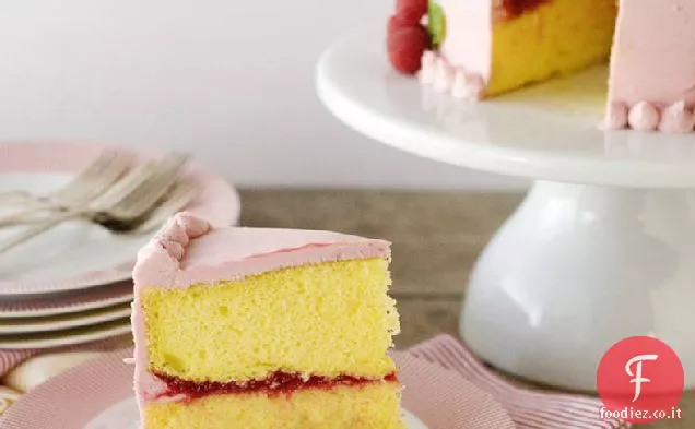 Torta al limone e lampone