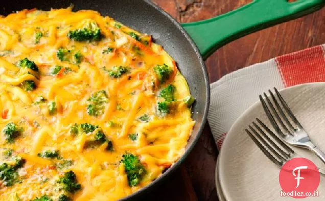 Frittata di broccoli al formaggio