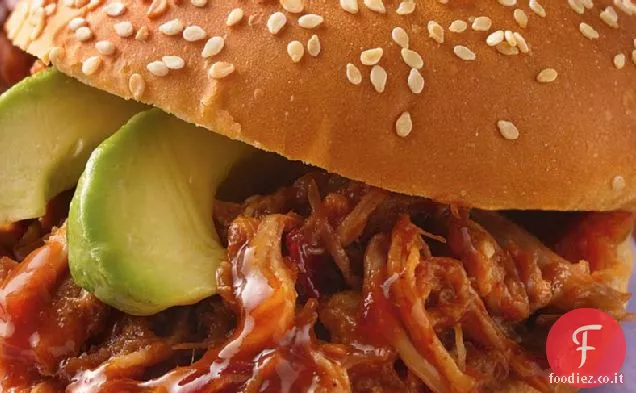 Panini di maiale tirati Chipotle a fornello lento