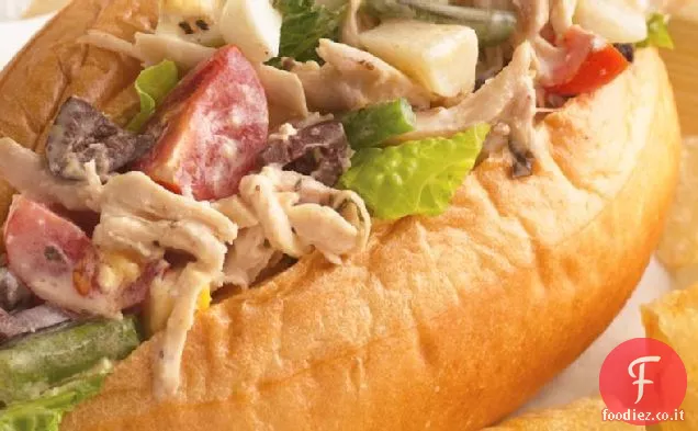 Panini con insalata di pollo Niçoise