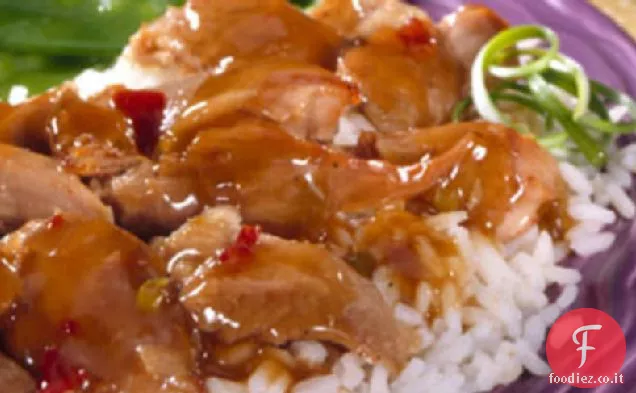 Bacchette di tacchino con salsa di prugne