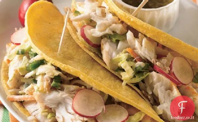 Tacos di pesce alla griglia veloce