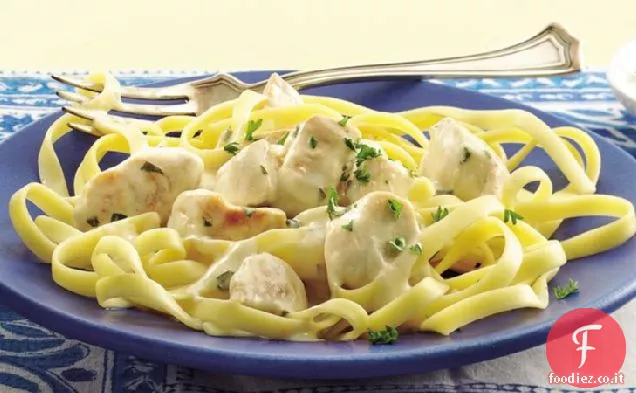Pollo con salsa di crema di Digione-dragoncello