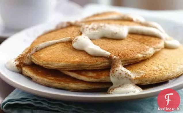 Frittelle Snickerdoodle con salsa calda alla vaniglia