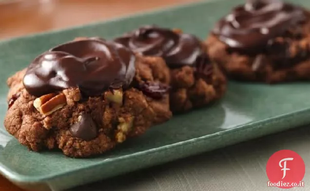 Senza glutine decadente doppio cioccolato Cherry Cookies