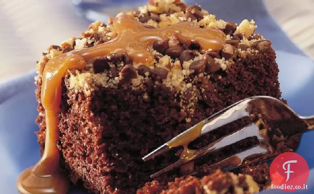 Torta picnic con gocce di cioccolato nocciola