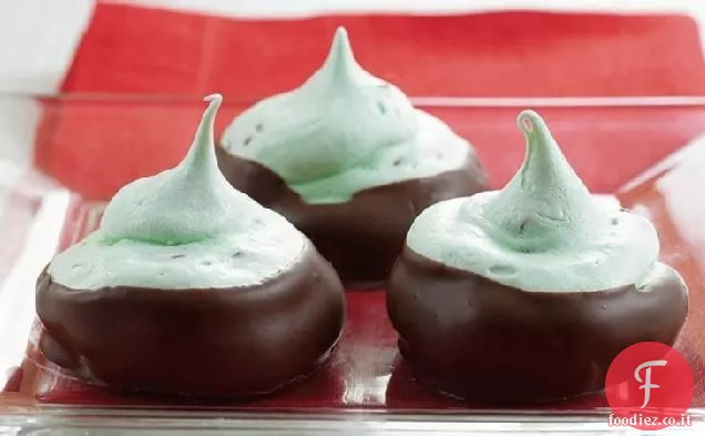 Meringhe al cioccolato alla menta senza glutine