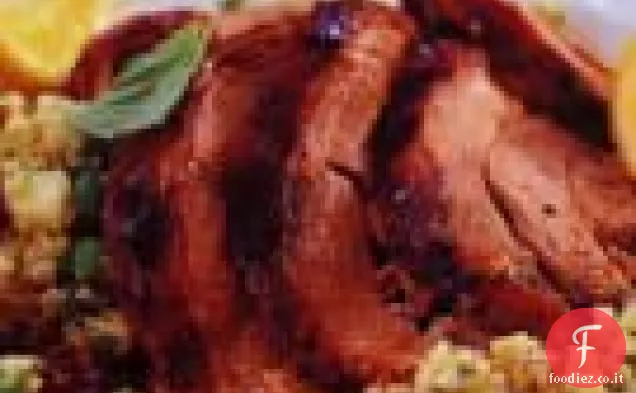 Agnello arrosto con Couscous alla menta e mela