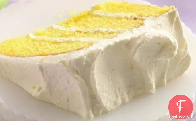Torta alla crema di velluto al limone
