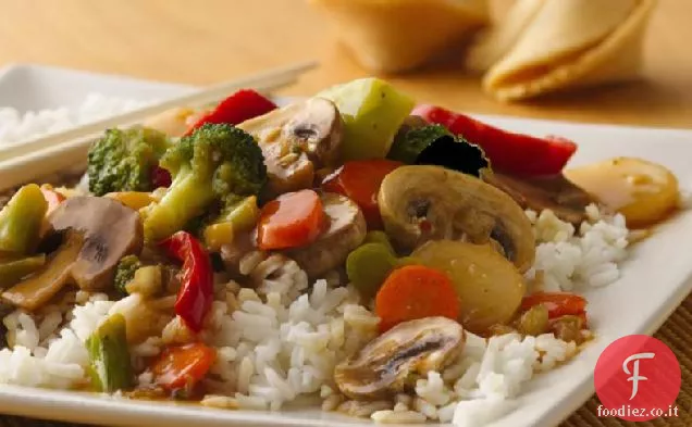 Verdure asiatiche saltate in padella