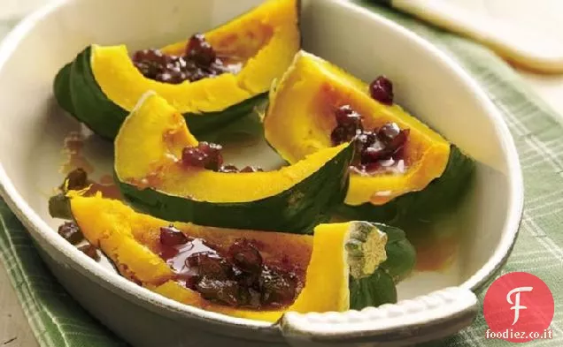 Zucca ghianda con datteri