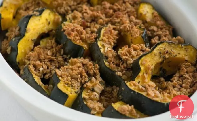 Zucca ghianda in crosta di muesli