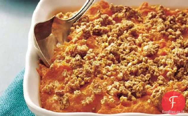Muesli Streusel-Patate dolci condite