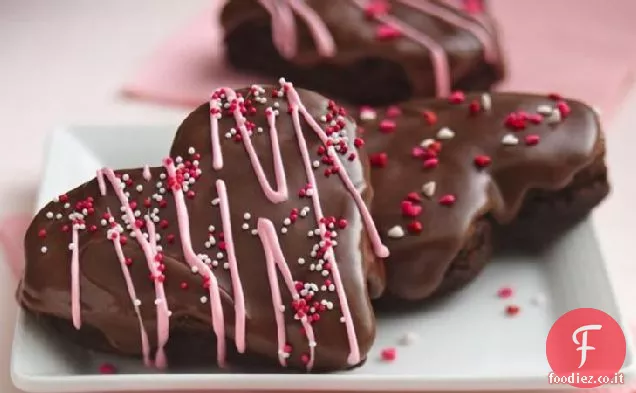 Cuori Brownie smaltati tradizionali
