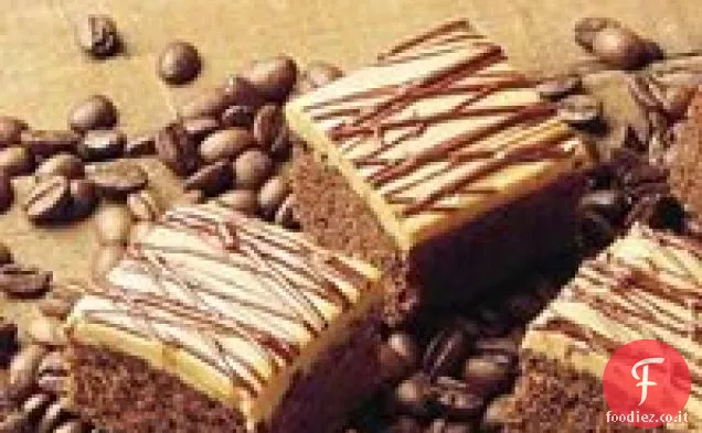 Brownies Moka con glassa al cioccolato