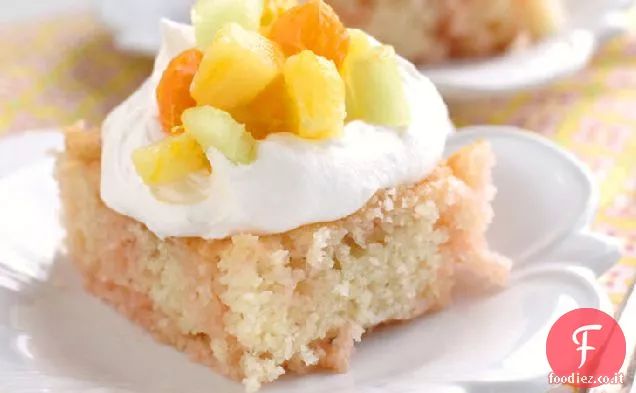 Peach-Mango Alba Poke torta