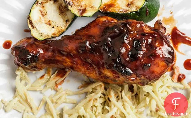 Piccante Bourbon barbecue di pollo