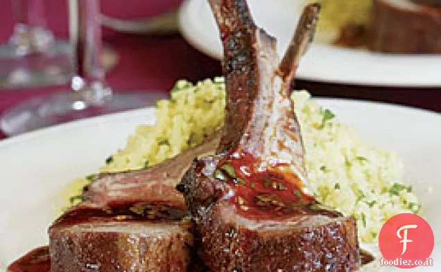 Cremagliera di agnello con glassa al miele di Ancho