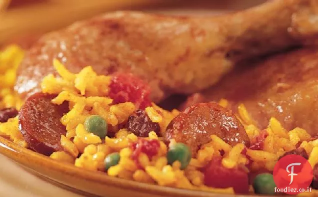 Paella di pollo al picadillo