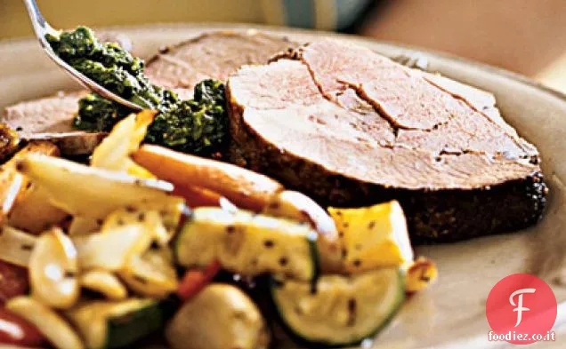 Agnello Marinato con Chimichurri all'Arancia