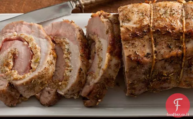 Arrosto di Lombo di maiale al finocchio e Prosciutto