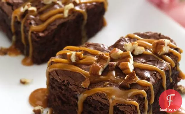 Cuori Brownie caramellati tradizionali