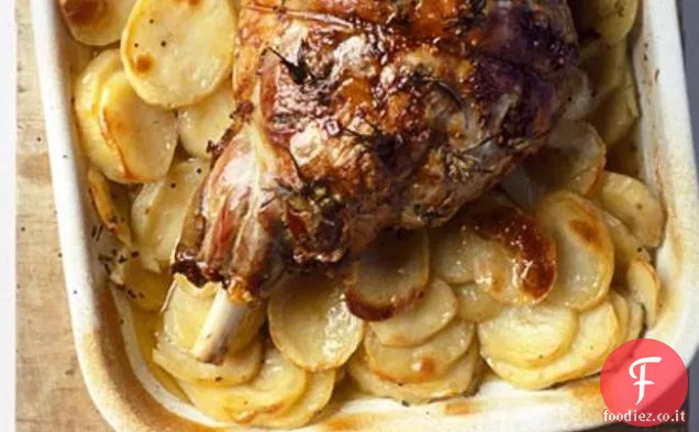 Coscia d'Agnello cotta con Patate