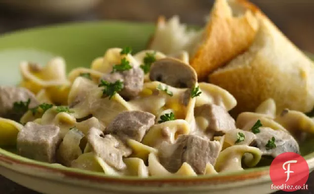 Stufato di manzo alla Stroganoff a cottura lenta