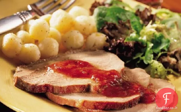 Arrosto di manzo marinato al forno