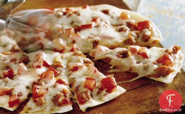 Pizze di tortilla di pollo alla brace