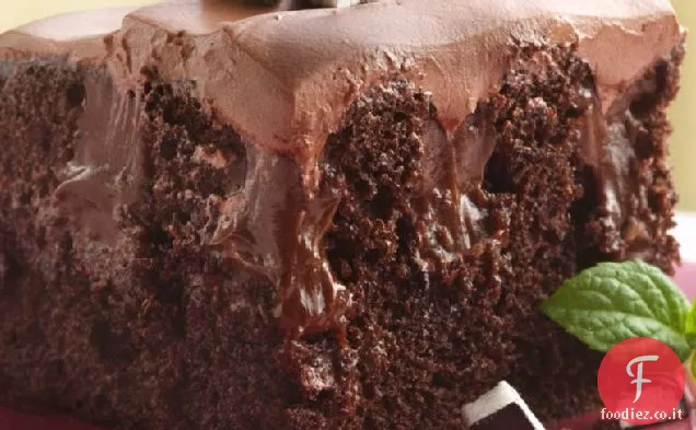 Cioccolato-Menta piperita Poke torta