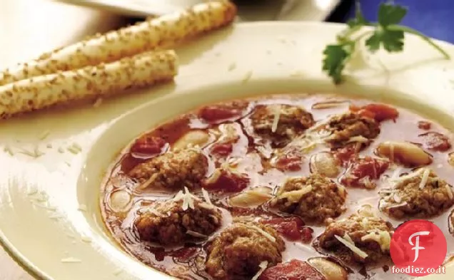 Zuppa di polpette italiana a cottura lenta
