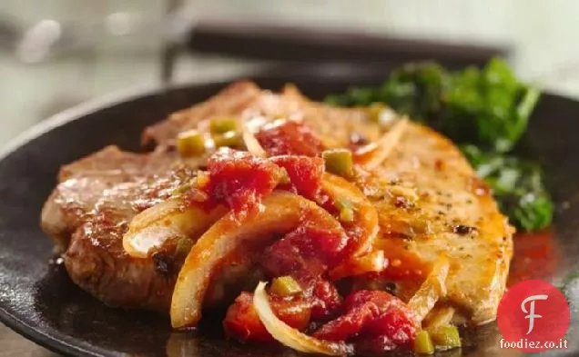 Costolette di maiale soffocate Cajun