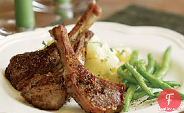 Costolette di agnello saltate con erbe di Provenza