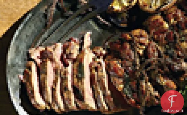 Coscia di Agnello farcita al burro con succo di limone caramellato