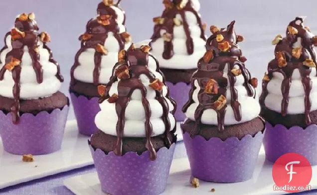 Mile High Rocky Road Cupcakes