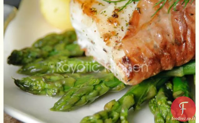 Baccalà con Prosciutto di Parma e Asparagi
